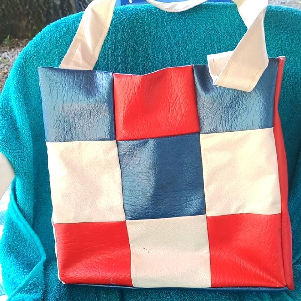 Colorful Patchwork Tote Bag